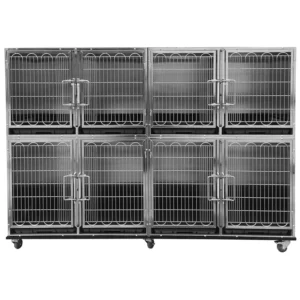 Adjustable Enclosed Metal Wire Folding Crate Cage Pet Metal Ferret Multi Layer Cage Stainless Steel Dog Cage