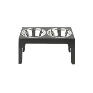 Adjustable Height Stainless Steel Pet Feeder with Dual Bowls Slow Feed Neck Protection Elevated Design for Dogs