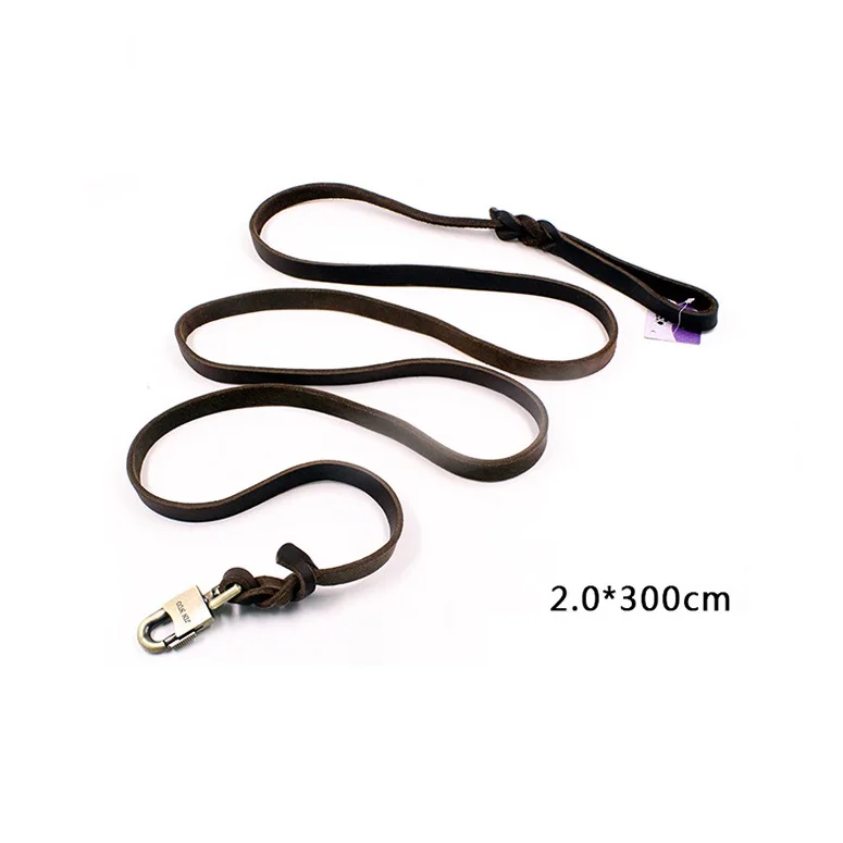 Adjustable Large Dog Leash Leather Leash for Dog