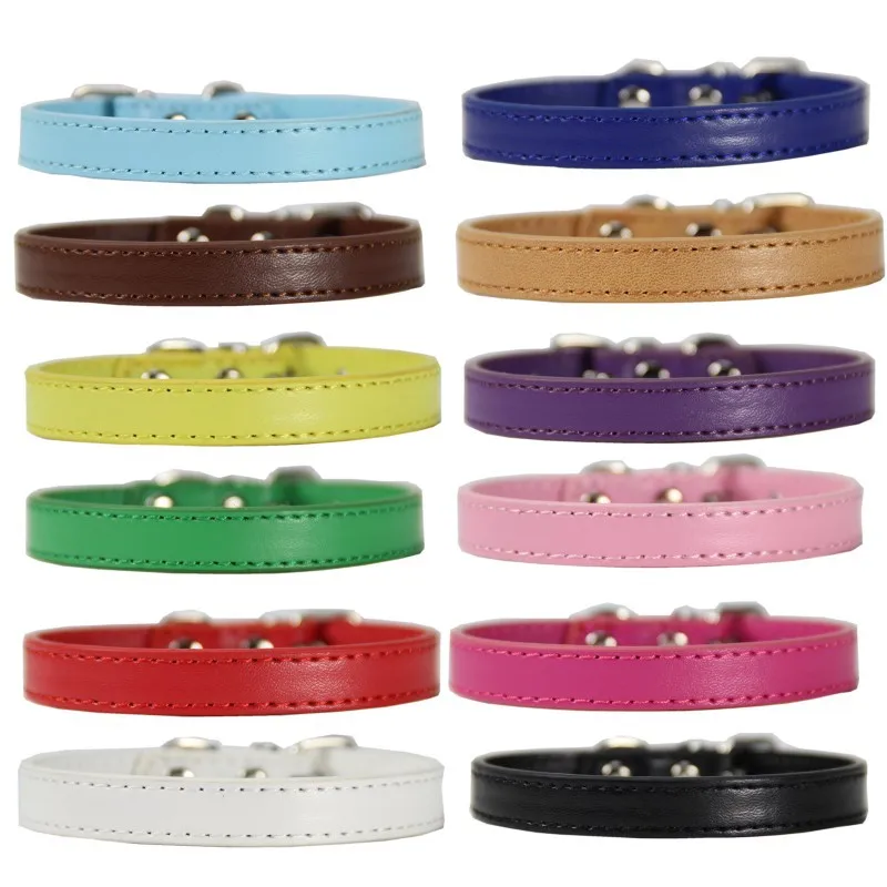 Adjustable Metal Buckle Collar for Dogs Small Medium Large Pet Collar