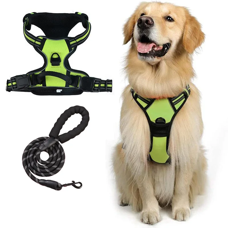 Adjustable No Pull Dog Training Harness Reflective Pet Harness Customizable for All Breeds