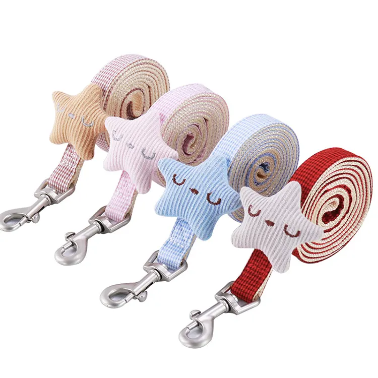 Adjustable Nylon Cat Harness Leash with Classic Style and Ribbons Breakaway Feature for Pet Cat Dog