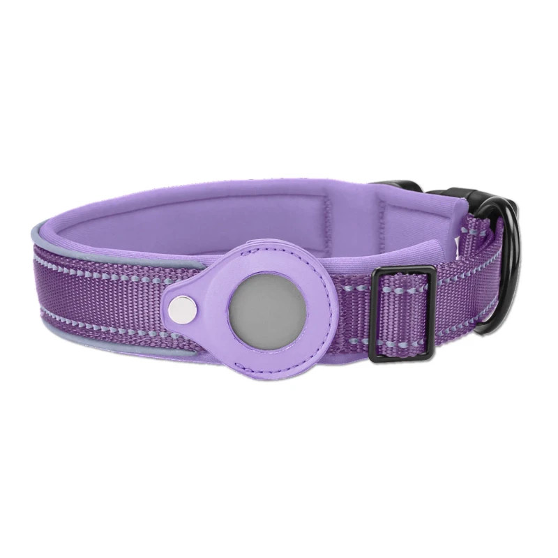 Adjustable Nylon Dog Pet Necklace Light Training Collar Soft Durable Anti Lost Feature