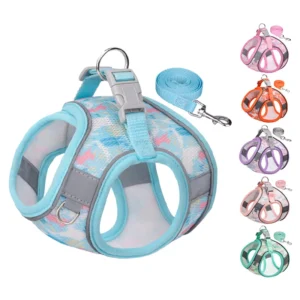 Adjustable Outdoor Pet Accessories Set Luxury Simple Dog Harness Sport Vest Lead Walking Rope Luxury Cat Puppy Leash for Puppy