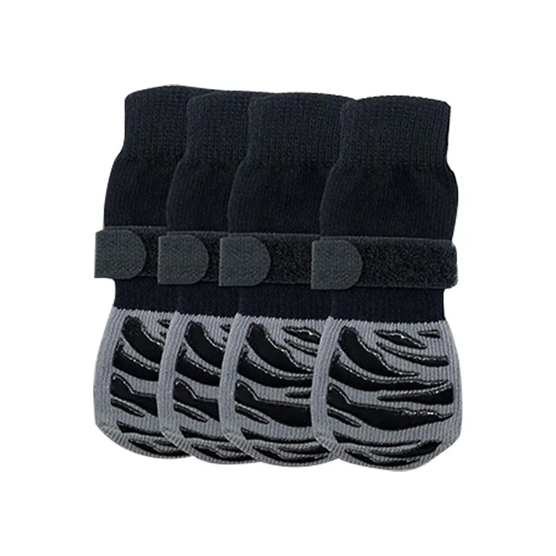 Adjustable Pet Cat Dog Polyester Socks Footwear Outdoor Non Slip Pet Shoes and Socks for Dog Cat