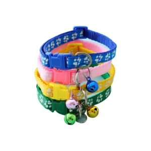 Adjustable Pet Collars Necklaces Cat Dog Collar with Bell Dog Collar Pets Accessories