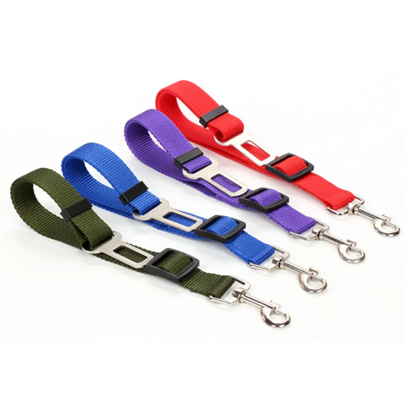Adjustable Pet Dog Cat Car Seat Belt for Dogs Small Pet Collar Accessoires Harness Lead Leash Pet Dog Travel Clip