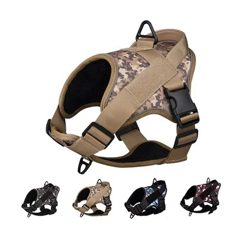 Adjustable Pet Dog Harness for Medium Large Dogs Leash Harness Vest With Reflective Strip Dog Accessories