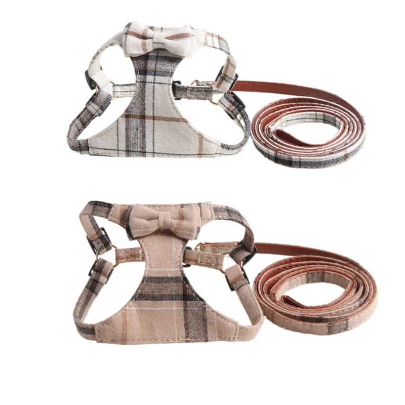 Adjustable Pet Harnesses Padded Pet Harness and Leash Set with 1.3*120CM Pet Leash