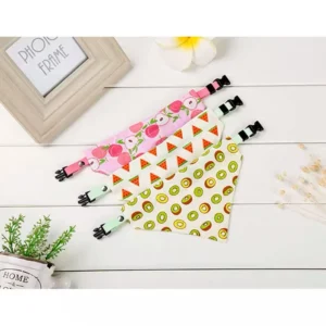 Adjustable Print Pet Collar Dog Cat Necklace Dog Collar Bandana