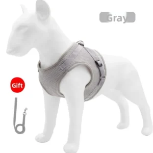 Adjustable Reflective Pet Cat Dog Harness with Free Leash
