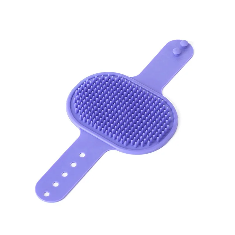 Adjustable Silicone Pet Bath Massage Brush Cleaning Supplies for Cats Dogs Sustainable Solution for Removing Loose