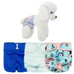 Adjustable Washable Dog Diapers High Absorbency for Female Puppies