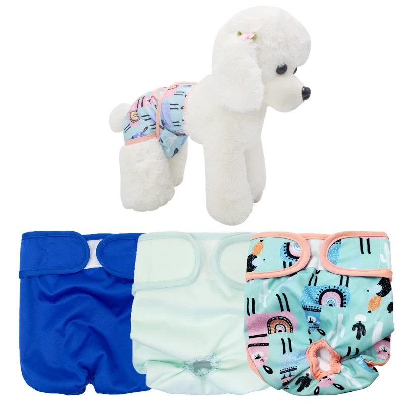 Adjustable Washable Dog Diapers High Absorbency for Female Puppies