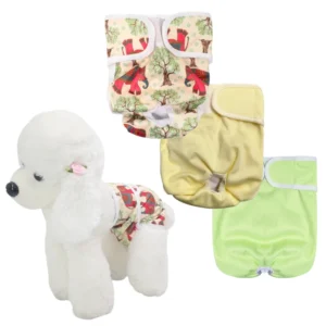 Adjustable Washable Puppy Diapers High Absorbency for Female Dogs