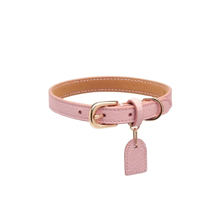 Adjustable Waterproof Pet Collar Leather Puppy Dog Collars