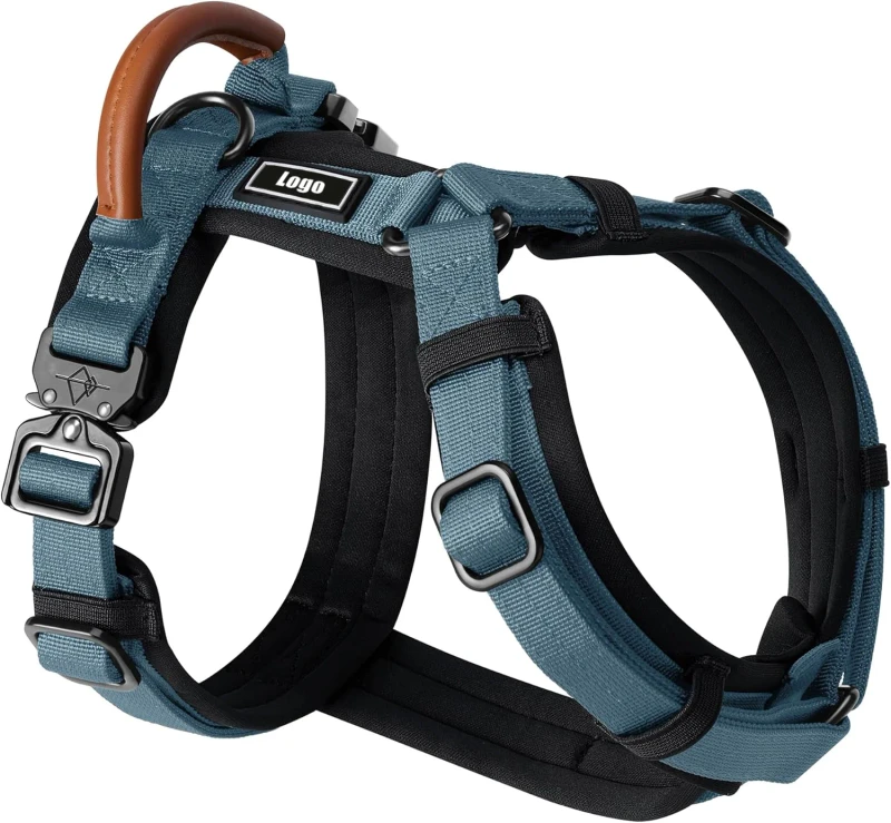 Advanced Explorer Dog Harness Y-Shape Padded Solid Eco-Friendly Nylon Pet Vest Metal Buckle Leather Handle Adjustable Small
