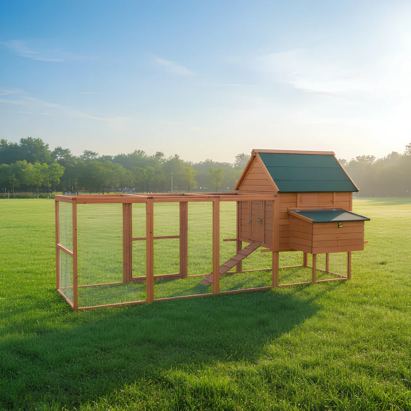 Advanced Large Modern Eco-Friendly Wooden Multi-Level Luxury Chicken Coop Hen House Poultry Cage for Backyard Garden Use