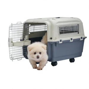 Air China Plastic Pet Carrier Portable Outdoor Car Dog Crate Large Dogs Cat Cage Handheld Checked Baggage Travel