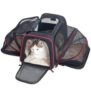 Airline Approved Both Sides Expandable Soft Sided Pet Carrier Bag for Small Dogs or Cats