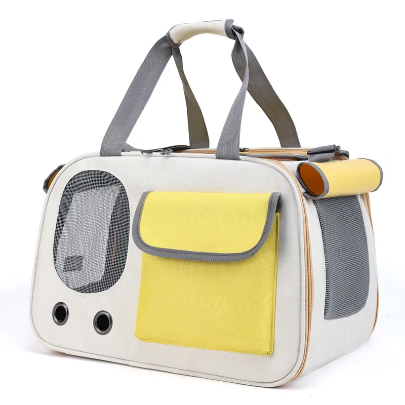 Airline Approved Cat Dog Carrier Soft Sided Backpack Pet Travel Portable Oxford Cloth