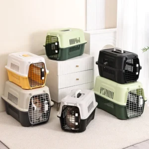 Airline Approved Cat Travel Carrier Bag Big Size Pet Air Carrier Cage Cat Pet Transport Box