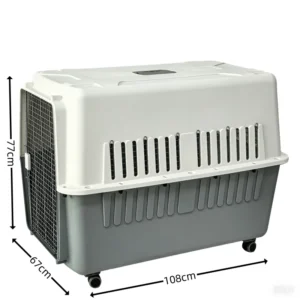 Airline Approved Classic Portable Plastic Pet Carrier for Cats and Dogs Secure Comfortable Travel Solution
