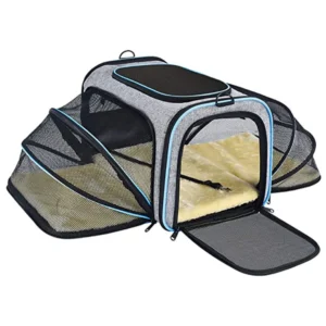 Airline Approved Expandable Soft Sided Dog Carrier Zipper Closure Pet Travel Bag Safe for Pets
