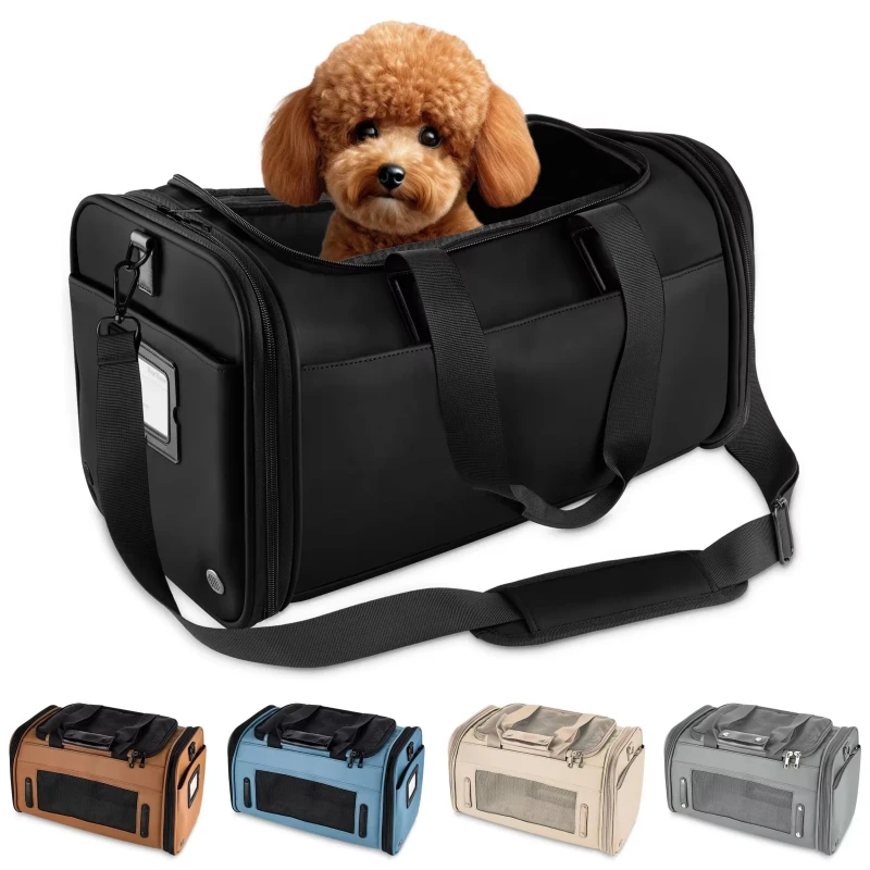 Airline Approved Luxury Puppy Travel Carry Bag Waterproof Cat Dog Carrier for Pet