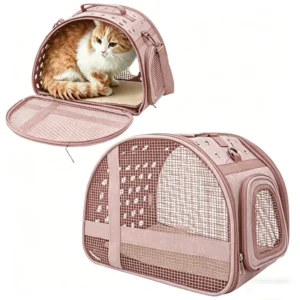 Airline Approved Pet Carrier Dog Soft Sided Carrier with Ventilated Mesh Windows for Small Dog Cat Rabbit Travel