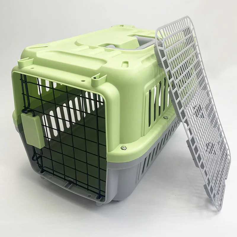 Airline Approved Plastic Pet Travel Crate Portable Small Dog Cat Carrier Transport Box for Travel