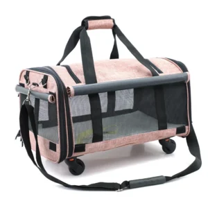 Airline Approved Portable Pet Carrier Bag Breathable Puppy Travel Trolley Backpack Stroller for Small Animals Dog Cat Hiking