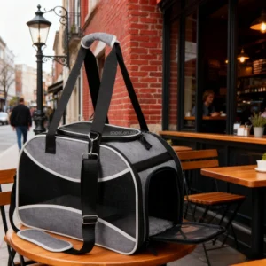 Airline Approved Portable Soft Sided Pet Carrier Airline Approved Travel Carrier with Zipper Closure for Cats and Dogs