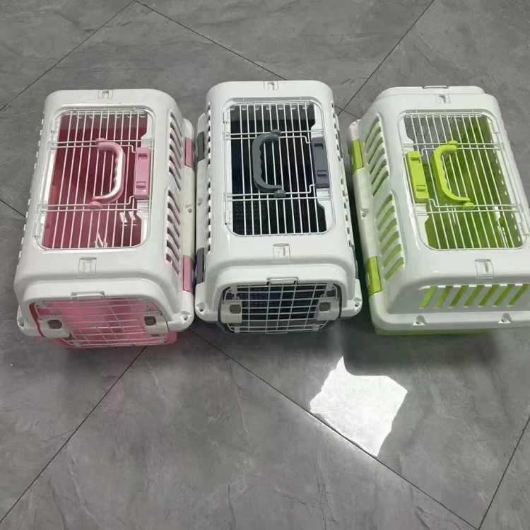 Airline Approved Pp Plastic Animal Dog Travel Carrier Cage Large Outdoor Pet Carrier Dog Kennel