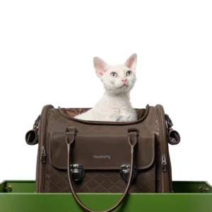 Airline Approved Quilted Pet Carrier Bag for Small Dogs Cats TSA Compliant Travel Bag