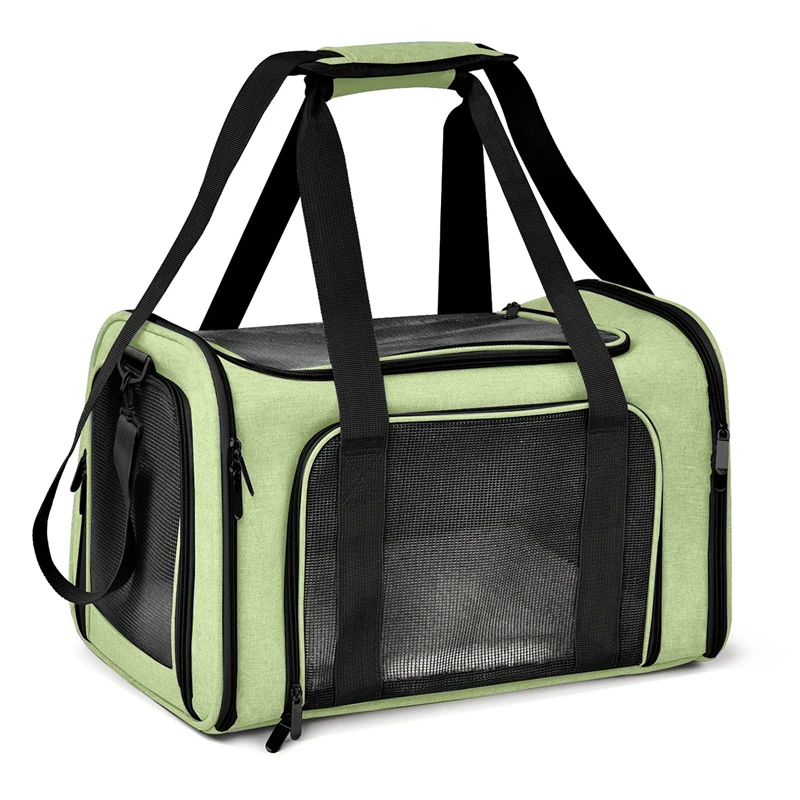 Airline Approved Soft Sided Dog Carrier Cat Adjustable Shoulder Strap Soft Cushion Pet Cat Carrier