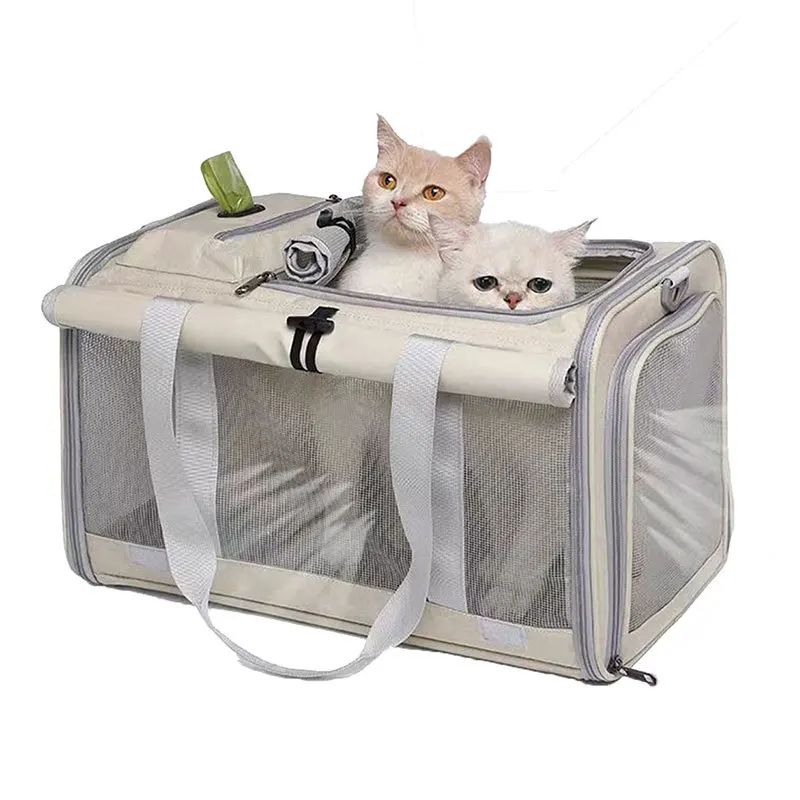 Airline Approved Soft Sided Dog Carrier with 1 Poop Bag Dispenser Washable for Cats and Puppies Outdoor Travel