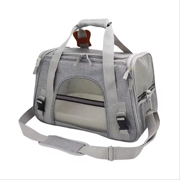 Airline Approved Soft-Sided Pet Carrier Portable Comfortable Dog Cat Travel Bag with Removable Fleece Mat