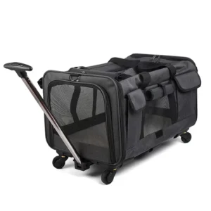 Airline Approved Soft Sided for Medium Cats and Puppy Dog Cat Breathable Removable Trolley Bag Carriers Pet Travel Carriers