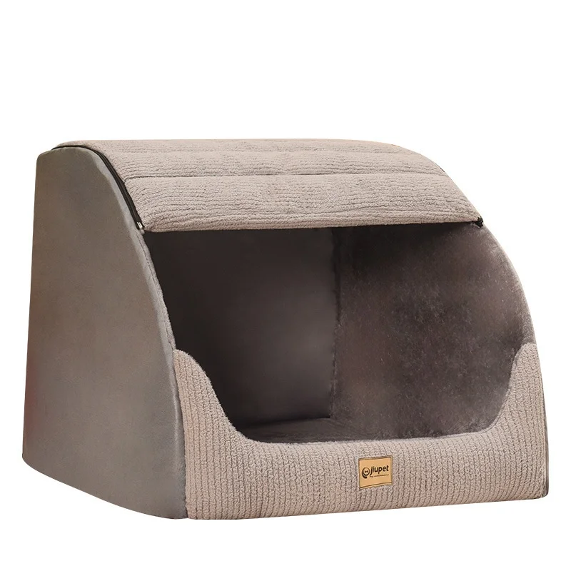 All Season Customized Size Customized Color Eco friendly Classics Semi Enclosed Pet House Removable Washable Winter Dogs Carton