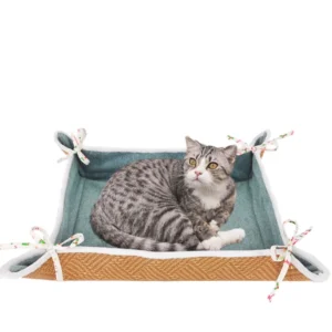 All-Season Reversible Cat Dog Bed Detachable Cooling and Warm Pet Bed Convenient for Cleaning Pet Supplies