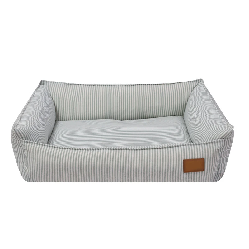 All Seasons Washable Rectangle Pet Dog Cat Bed for Small Large Dog with Anti slip Bottom