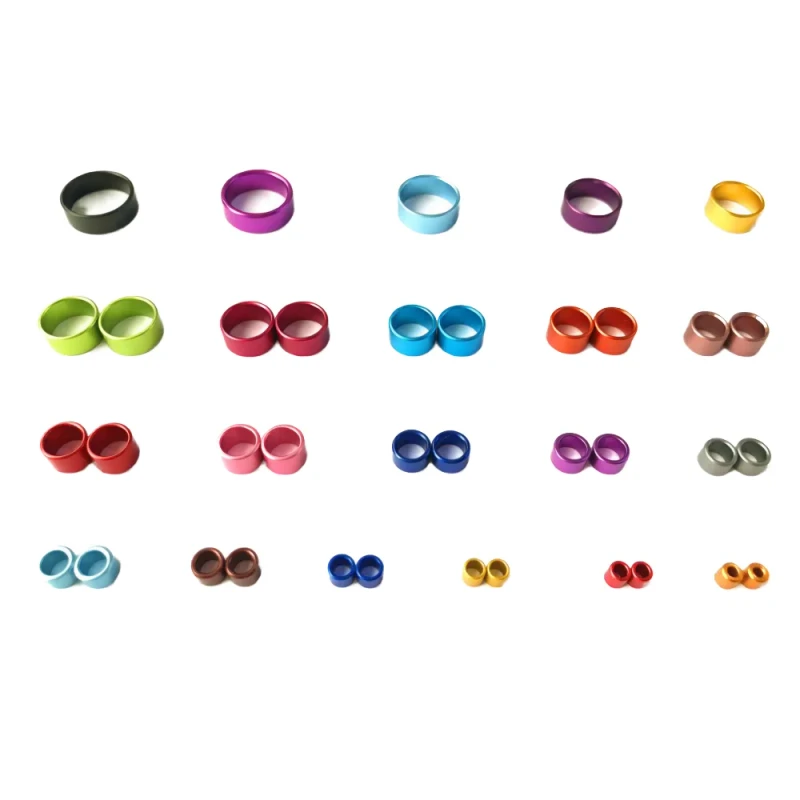 Aluminum Bird Ring Multi Color Pigeon Ring Leg Band Finch Foot Ring