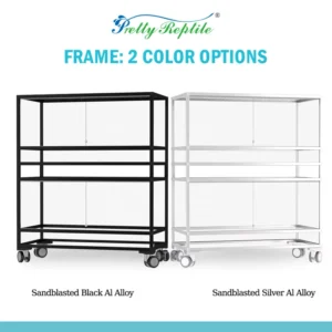 Aluminum Reptile Enclosure for Lizards Pythons & Bearded Dragons Custom Supported