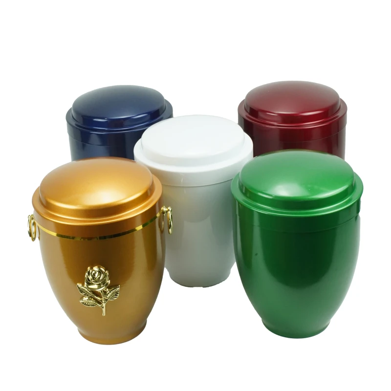 American Style Metal Cremation Urn for Pets New Design for Pet Ashes Pet Memorials Funeral Supplies