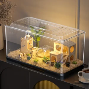 Amphibian Reptile Enclosure Escape Proof Shatter Proof Integrated Terrarium