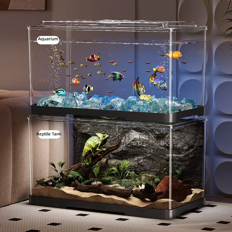 Amphibian Reptile Enclosure Escape Proof Shatter Proof Integrated Terrarium