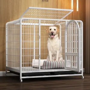 Animal Cages Indoor Luxury Villa Pet Houses for Dogs Cats Sturdy Metal Kennels Large Space With Toilet Inside Pet Cages