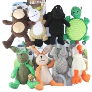 Animal Forest Series Holiday Plush Pet Toy Eco Friendly Pet Chew Squeak Toys