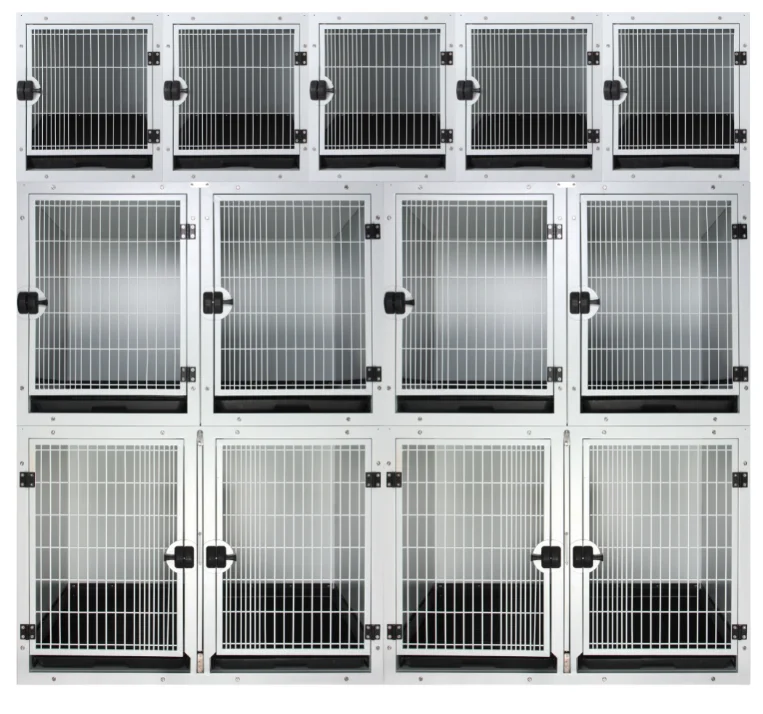 Animal Stainless Steel Pet Cage Suppliers Big Size 3 Layer Cat Pet Cage House Veterinary Cat and Dog Vet Cage Banks